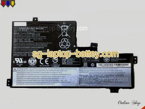 Genuine LENOVO 5B10Q38232 Laptop Battery L17C3PG0 rechargeable 3690mAh, 42Wh Black In Singapore 