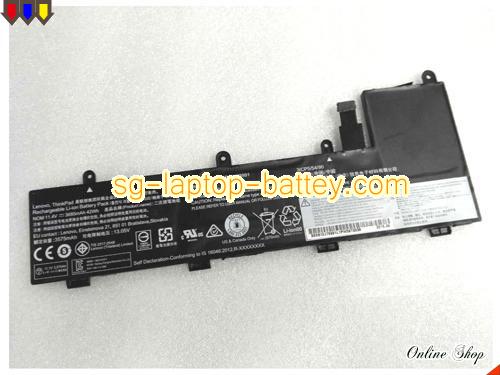 Genuine LENOVO 00HW043 Laptop Battery SB10J78991 rechargeable 3685mAh, 42Wh Black In Singapore 