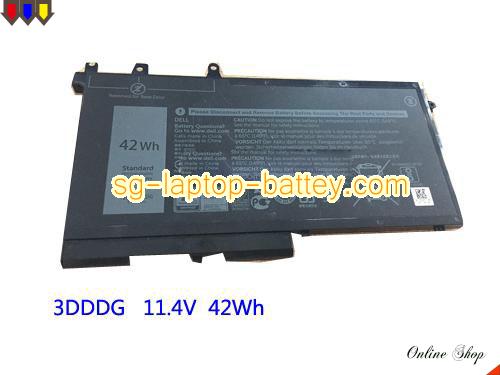 Genuine DELL 3DDDG Laptop Battery GJKNX rechargeable 3690mAh, 42Wh Black In Singapore 