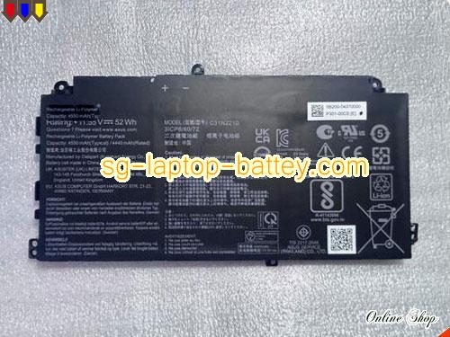 Genuine ASUS C31N2210 Laptop Computer Battery 3ICP6/60/72 rechargeable 4550mAh, 52Wh  In Singapore 