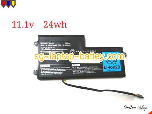 Genuine NEC FRU 00HW031 Laptop Battery SB10F46469 rechargeable 2090mAh, 24Wh Black In Singapore 