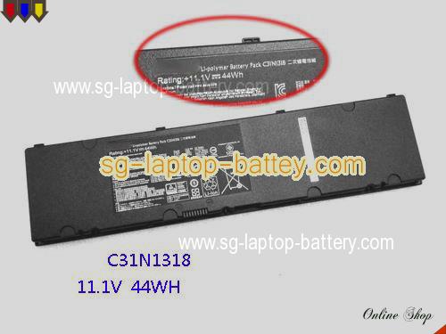 Genuine ASUS C31NI318 Laptop Battery C31N1318 rechargeable 4000mAh, 44Wh Black In Singapore 