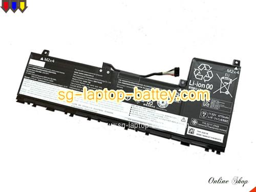 Genuine LENOVO SB11B44632 Laptop Battery SB11B44631 rechargeable 4905mAh, 56.5Wh Black In Singapore 