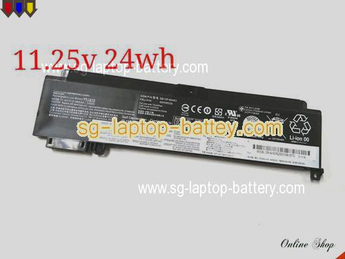 Genuine LENOVO 01AV407 Laptop Battery 01AV408 rechargeable 2065mAh, 25Wh Black In Singapore 