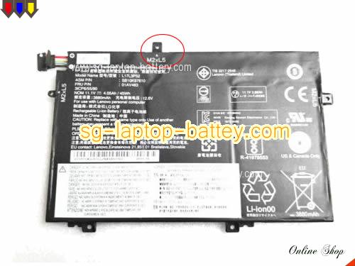 Genuine LENOVO 5B10W13894 Laptop Battery 01AV464 rechargeable 4050mAh, 45Wh Black In Singapore 