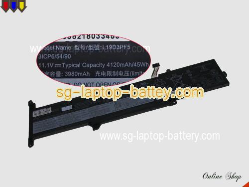 Replacement LENOVO SB10X02598 Laptop Battery L19L3PF5 rechargeable 4050mAh, 45Wh Black In Singapore 