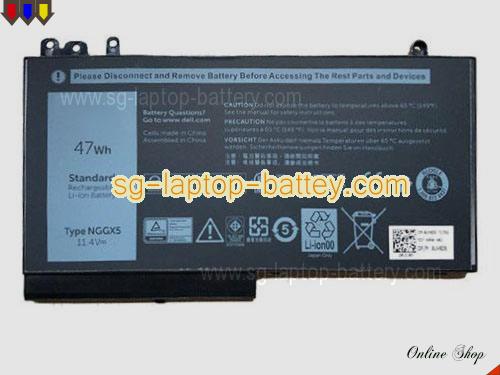 Genuine DELL ORYXXH Laptop Battery 0VVXTW rechargeable 4130mAh, 47Wh Black In Singapore 