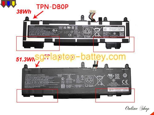 Genuine HP WP03XL Laptop Battery M64305-421 rechargeable 3152mAh, 38Wh Black In Singapore 