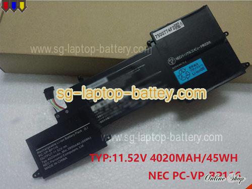 Genuine NEC PCVPBP116 Laptop Battery 3ICP4/48/76-2 rechargeable 3960mAh, 45Wh Black In Singapore 