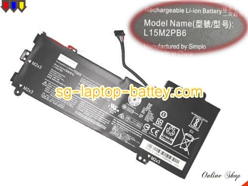 Genuine LENOVO L14M2P23 Laptop Battery L15M2PB6 rechargeable 4000mAh, 30Wh Black In Singapore 