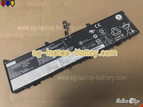 Genuine LENOVO 01AY969 Laptop Battery SB10Q76929 rechargeable 5235mAh, 80Wh Black In Singapore 