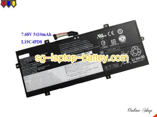 Replacement LENOVO 5B10X87839 Laptop Battery L19M4PD8 rechargeable 5410mAh, 41Wh Black In Singapore 