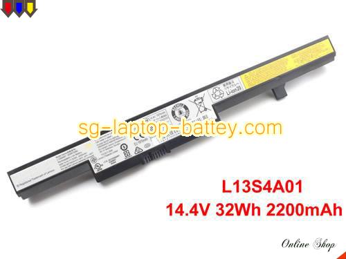 Genuine LENOVO 45N1185 Laptop Battery 4ICR18/66 rechargeable 2200mAh, 32Wh Black In Singapore 