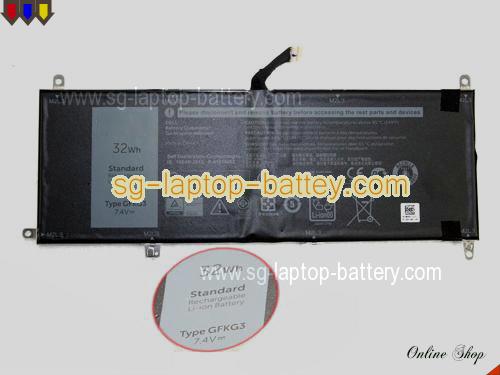 Genuine DELL 0VN25R Laptop Battery GFKG3 rechargeable 32Wh Black In Singapore 