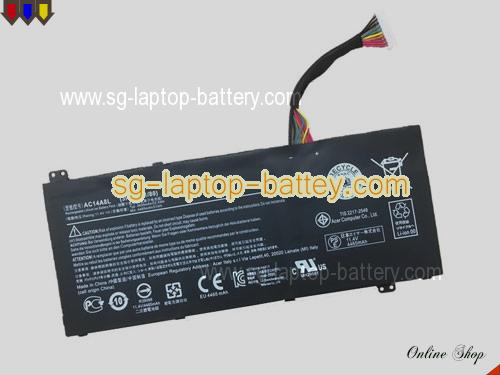 Genuine ACER 31CP76480 Laptop Battery AC14A8L rechargeable 4870mAh, 55.5Wh Black In Singapore 