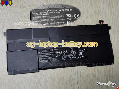 Genuine ASUS C41-TAICH131 Laptop Battery C41TAICH131 rechargeable 3535mAh, 53Wh Black In Singapore 