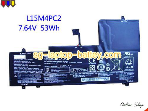 Genuine LENOVO 5B10K90778 Laptop Battery 5B10K90802 rechargeable 6360mAh, 53Wh Black In Singapore 