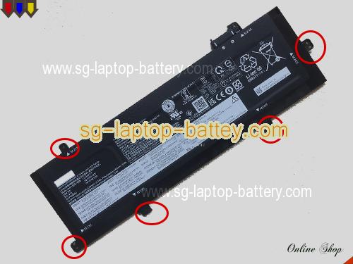 Genuine LENOVO SB10W51970 Laptop Battery L21M4P73 rechargeable 3392mAh, 52.5Wh Black In Singapore 