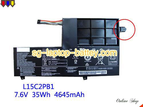 Genuine LENOVO 5B10K84493 Laptop Battery 5B10M50528 rechargeable 4610mAh, 35Wh Black In Singapore 