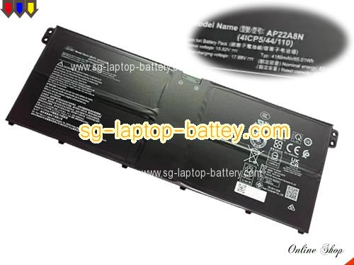 Genuine ACER AP22A8N Laptop Computer Battery KT.0040G.016 rechargeable 4189mAh, 65.01Wh  In Singapore 