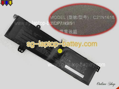 Genuine ASUS 2ICP74991 Laptop Battery C21N1618 rechargeable 36Wh Black In Singapore 