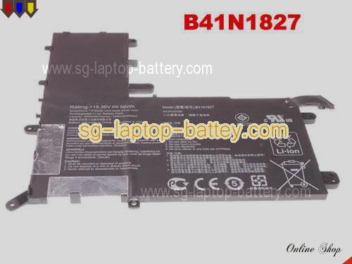 Genuine ASUS 0B200-03070200 Laptop Battery B41N1827 rechargeable 3653mAh, 56Wh Black In Singapore 