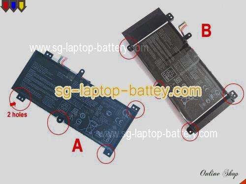 Genuine ASUS C41N1731 Laptop Battery C41N1731-1 rechargeable 4335mAh, 66Wh Black In Singapore 