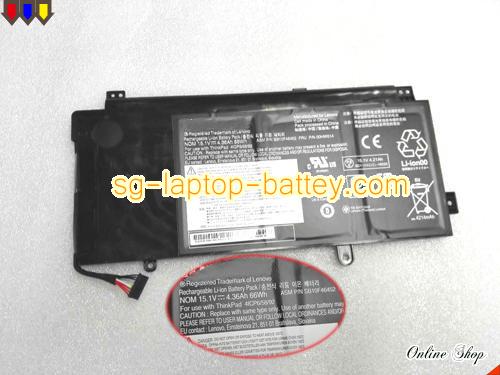 Genuine LENOVO 00HW014 Laptop Battery ASM SB10F46452 rechargeable 66Wh, 4.36Ah Black In Singapore 