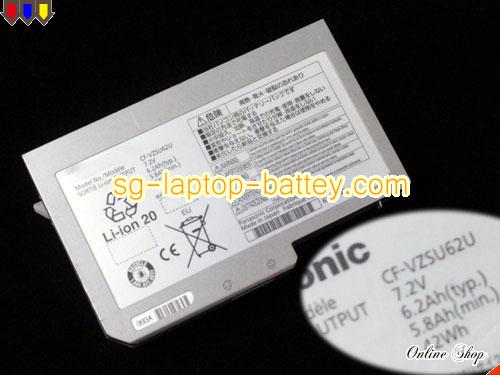 Genuine PANASONIC CF-VZSU60AJS Laptop Battery CF-VZSU61U rechargeable 5800mAh, 42Wh , 6.2Ah Silver In Singapore 