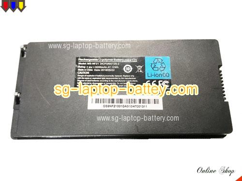 Genuine MSI 2964125 Laptop Battery MS-NF21 rechargeable 6200mAh, 47.12Wh Black In Singapore 