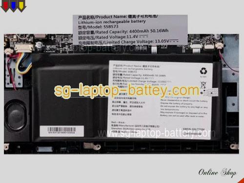 Genuine MECHREVO SWIN-GGRTTF01 Laptop Battery LDW19050065 rechargeable 4400mAh, 50.16Wh Black In Singapore 