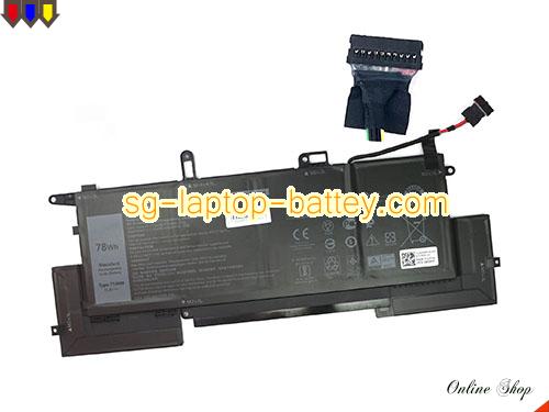 Genuine DELL 0C76H7 Laptop Battery 8RTVG rechargeable 6500mAh, 78Wh Black In Singapore 