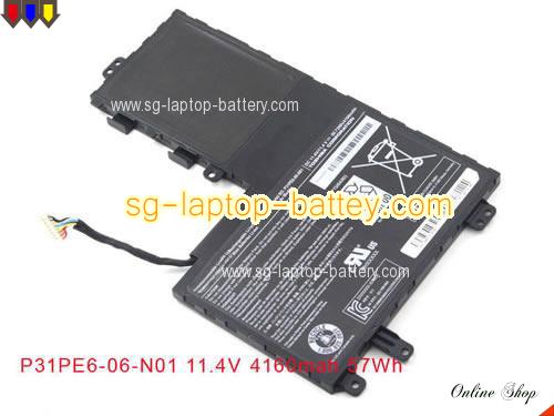 Genuine TOSHIBA P31PE6-06-N01 Laptop Battery  rechargeable 4160mAh, 50.73Wh Black In Singapore 