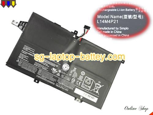 Genuine LENOVO L14M4P21 Laptop Battery 5B10H09633 rechargeable 8100mAh, 60Wh Black In Singapore 