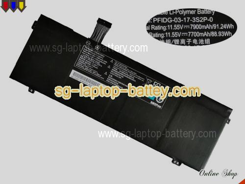 Genuine GETAC PFIDG-03-17-3S2P-0 Laptop Battery BATRPFIDG3-6102 rechargeable 7900mAh, 91.24Wh Black In Singapore 