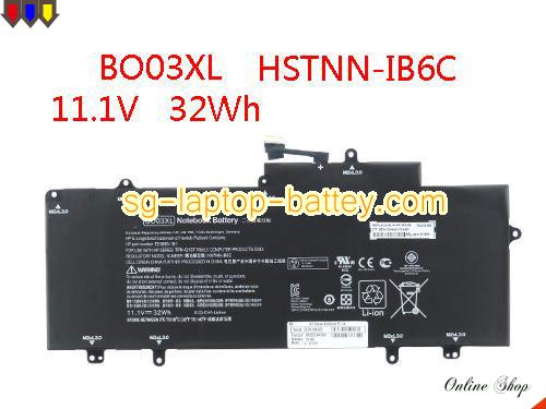 Genuine HP TPN-Q137 Laptop Battery HSTNN-IB6P rechargeable 37Wh Black In Singapore 