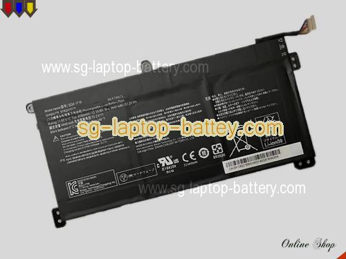 Genuine HASEE SQU-1716 Laptop Battery 916QA107H rechargeable 4550mAh, 52.55Wh Black In Singapore 