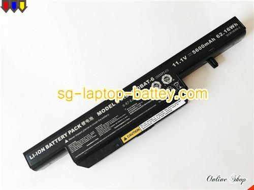 Genuine CLEVO 6-87-C480S-4P42 Laptop Battery C4500BAT-6 rechargeable 5600mAh, 62.16Wh Black In Singapore 