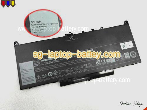 Genuine DELL 1W2Y2 Laptop Battery J60J5 rechargeable 55Wh, 7080Ah Black In Singapore 