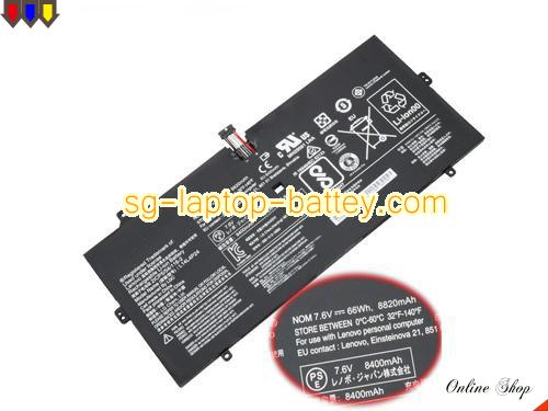 Genuine LENOVO L14M4P24 Laptop Battery L14L4P24 rechargeable 8800mAh, 66Wh Black In Singapore 