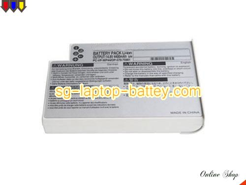 Replacement NEC PC-VP-WP44 Laptop Battery OP-570-75901 rechargeable 4400mAh Silver Grey In Singapore 