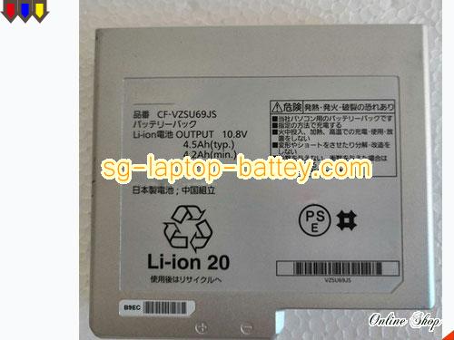 Genuine PANASONIC CF-VZSU77JS Laptop Battery CF-VZSU70JS rechargeable 4500mAh, 46Wh Sliver In Singapore 