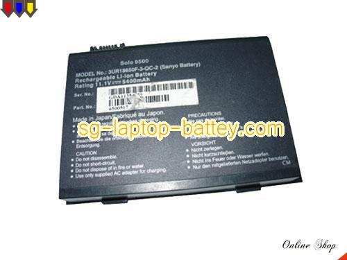 Replacement GATEWAY 6500517 Laptop Battery 3UR18650F-3-QC-2 rechargeable 5400mAh Black In Singapore 