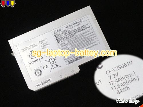 Genuine PANASONIC CF-VZSU61U Laptop Battery CF-VZSU60AJS rechargeable 12400mAh, 84Wh , 11.6Ah Sliver In Singapore 