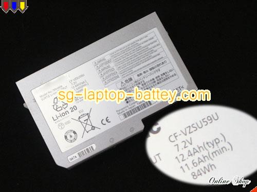 Genuine PANASONIC CF-VZSU64U Laptop Battery CF-VZSU60AJS rechargeable 12400mAh, 84Wh , 12.4Ah Sliver In Singapore 