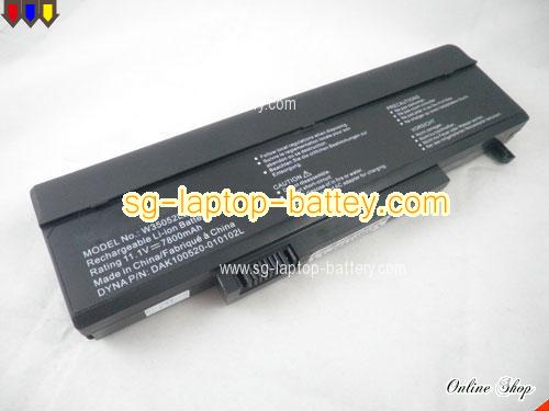 Genuine GATEWAY 935C/T2270 Laptop Battery 6506126R rechargeable 7800mAh, 81Wh Black In Singapore 