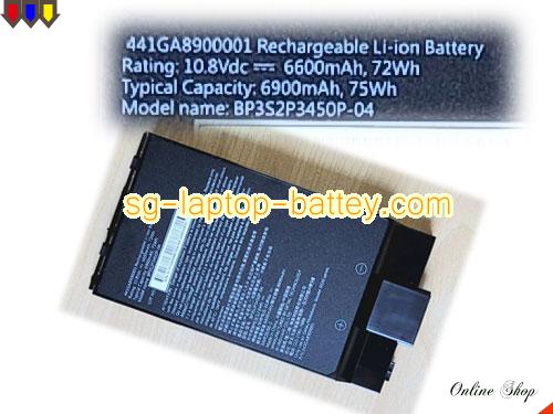 Genuine GETAC 441GA8900001 Laptop Computer Battery BP3S2P3450P-04 rechargeable 6600mAh, 72Wh  In Singapore 