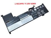 Genuine LENOVO 3ICP4/55/90 Laptop Battery L19C3PF6 rechargeable 3735mAh, 42Wh Black In Singapore