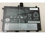 Singapore Genuine LENOVO 01AV403 Laptop Battery SB10J79000 rechargeable 5260mAh, 40Wh Black