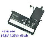 Genuine LENOVO 41CP7/64/84 Laptop Battery 45N1165 rechargeable 63Wh, 4.25Ah Black In Singapore